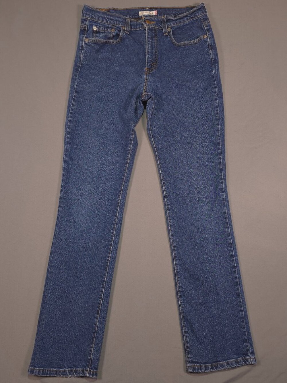 Levi's 505 Women's Size 8 M Straight Leg Jeans Blue Medium Wash Stretch Denim